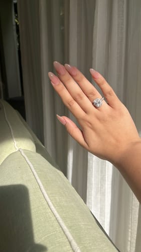 Customer photo review of Silver Classic Solitaire Ring