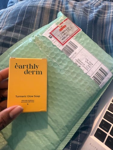 Customer photo review of Turmeric Glow Soap