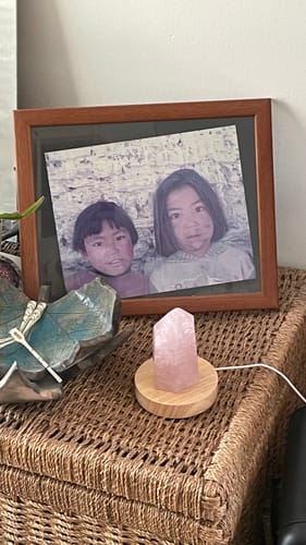 Customer photo review of Lampe en Quartz Rose