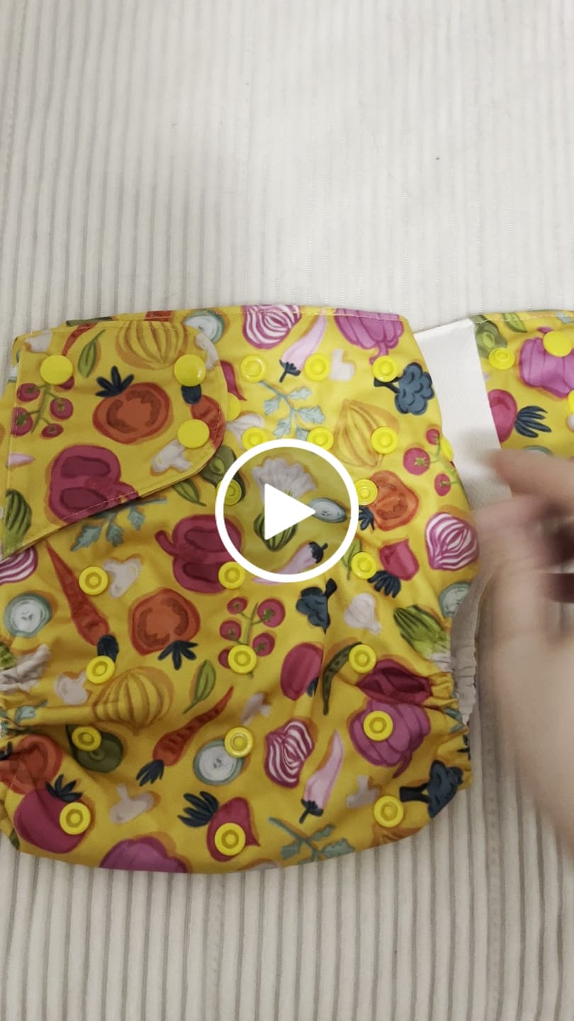 Customer video review of Food: Essentials Pocket Cloth Diaper with Athletic Wicking Jersey, Grows with your Baby