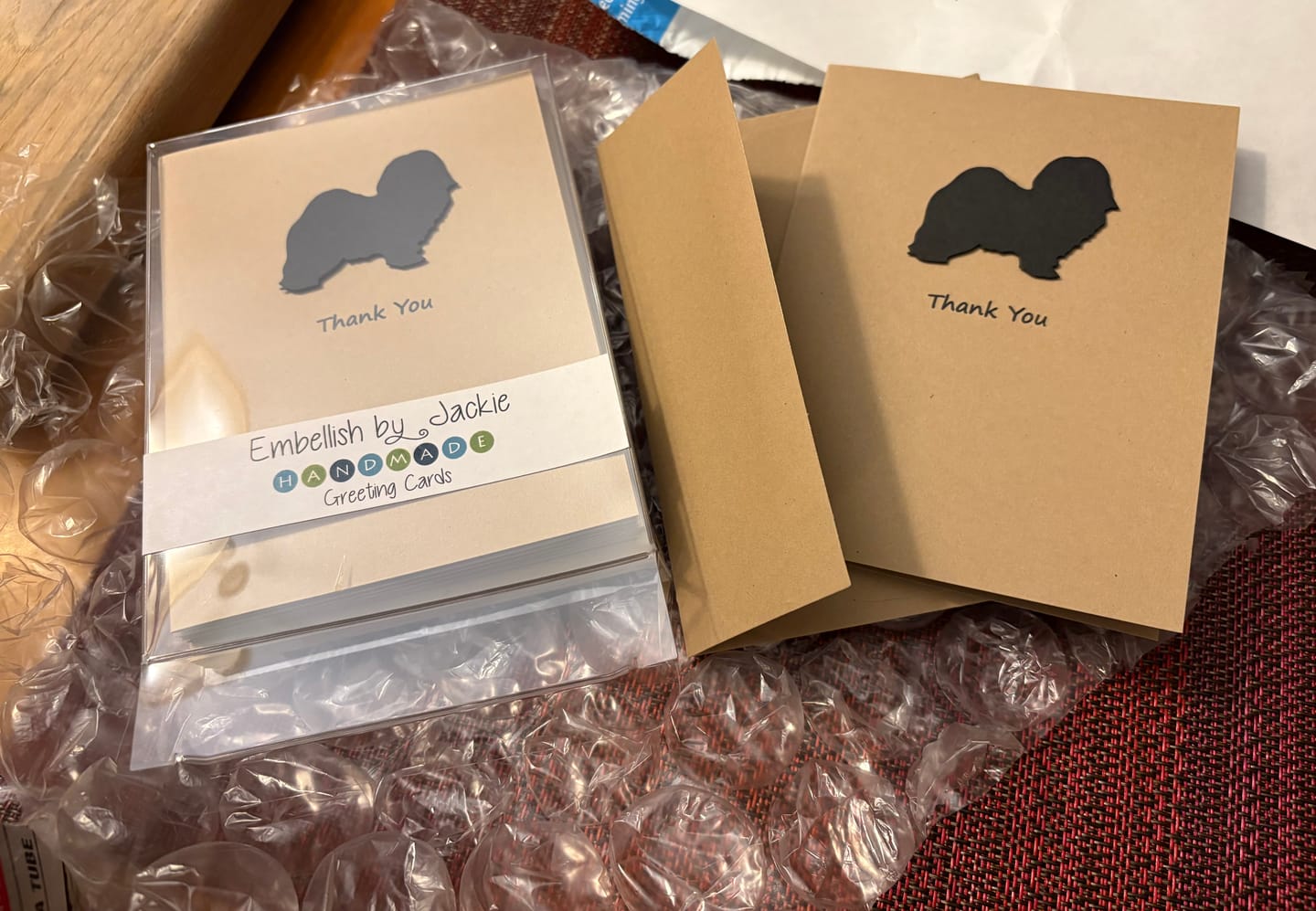 Customer photo review of Havanese Thank You Card | 25 Dog Colors Available | Choose Inside Phrase | Single Card or 10 Pack