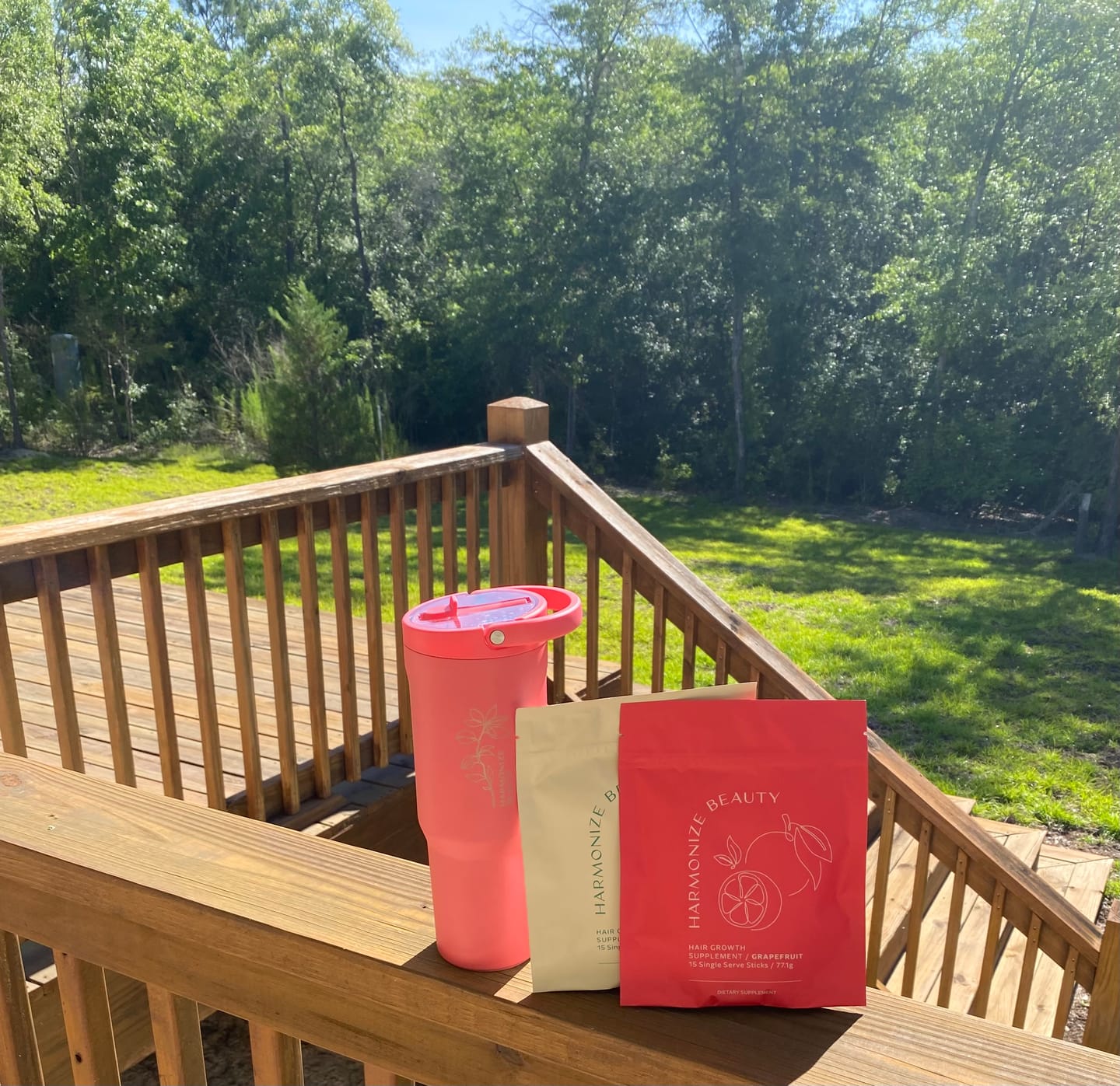 Customer photo review of 30 Day Hair Goals Supplement Bundle