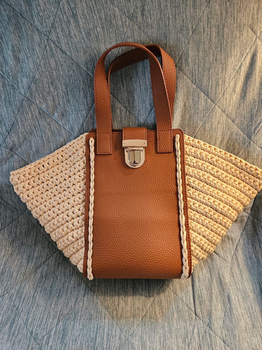 Customer photo review of CrochetPark™ Hammock Tote Bag DIY Kit