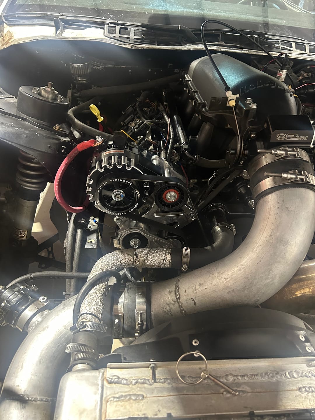 Customer photo review of Motion Raceworks LS 3.5" OD Overdrive Alternator Pulley