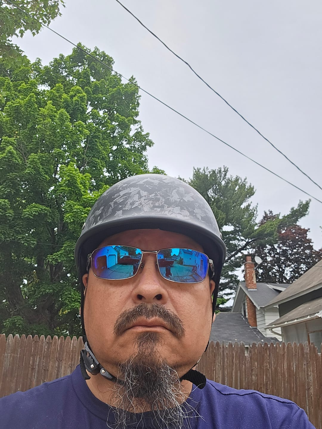 Customer photo review of Smallest & Lightest DOT Polo Half Helmet - Carbon Fiber Black