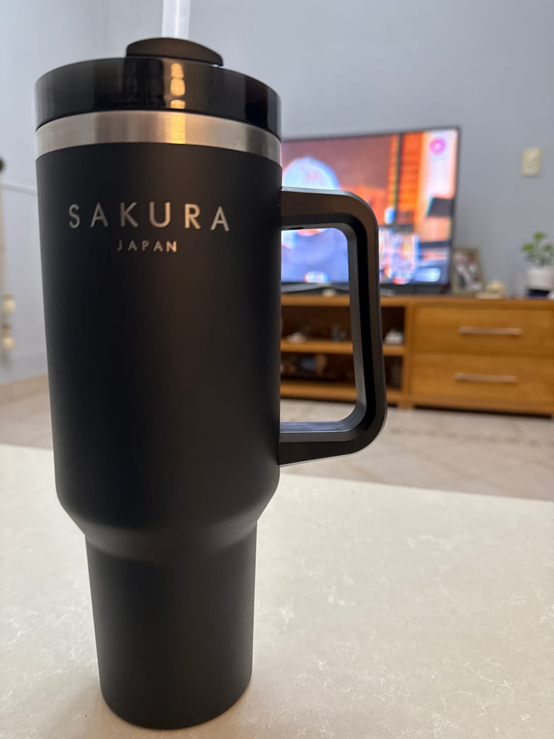 Customer photo review of Vaso Térmico Sakura Adventure 1.18 L Negro