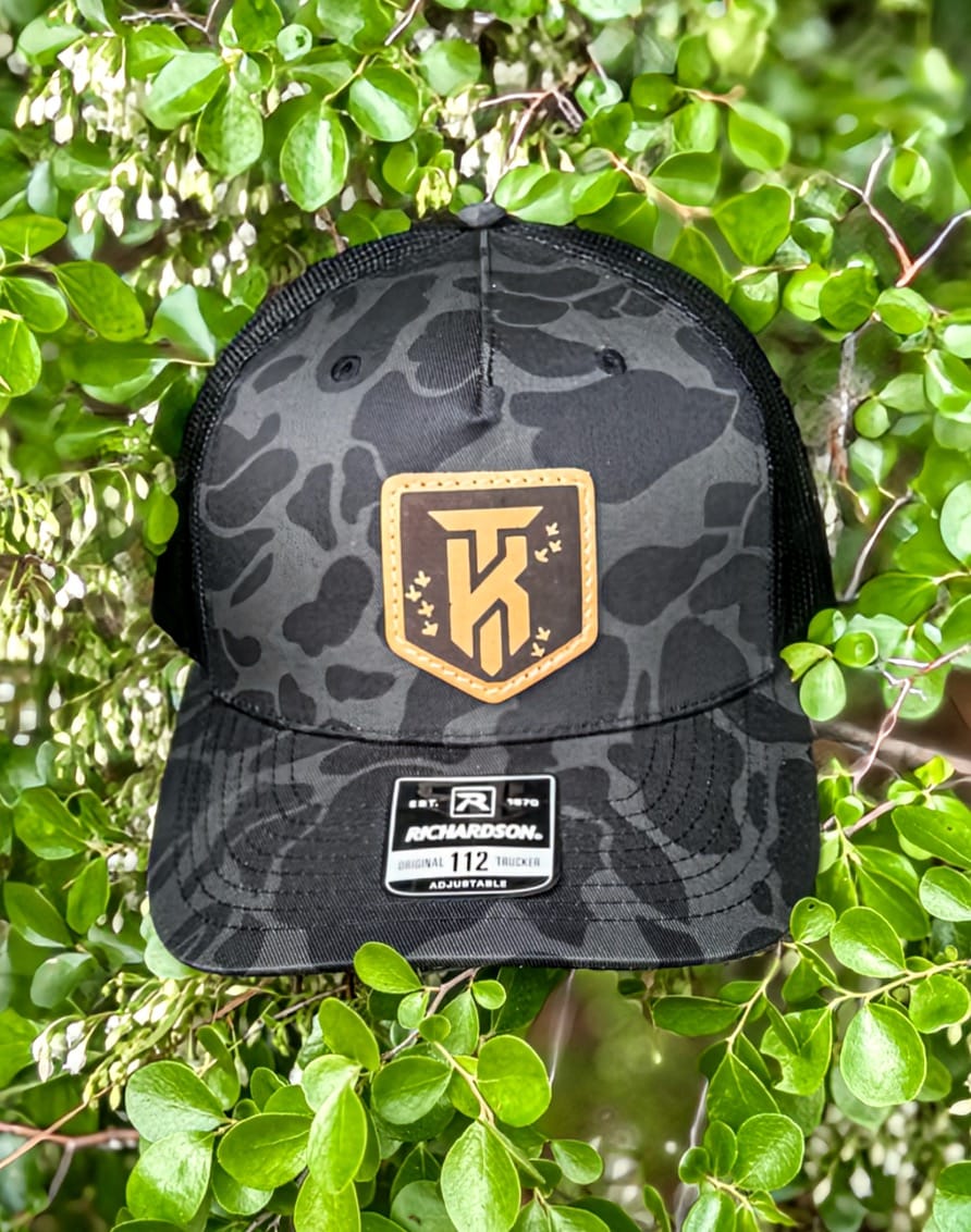 Customer photo review of Richardson 112PFP Camo Custom Leather Patch Hat