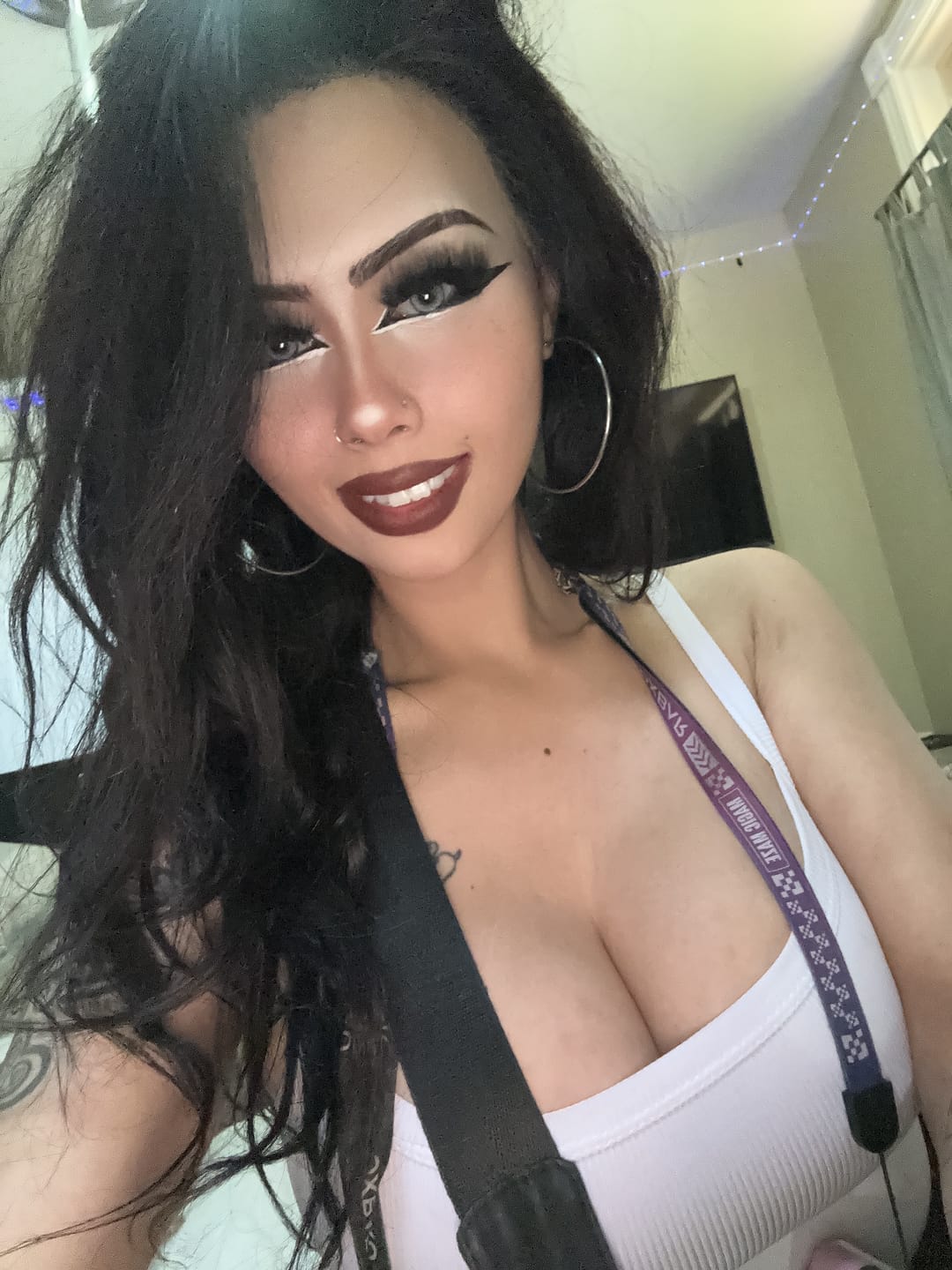 Customer photo review of Pro Crystal Gray Prescription Colored Contact Lenses