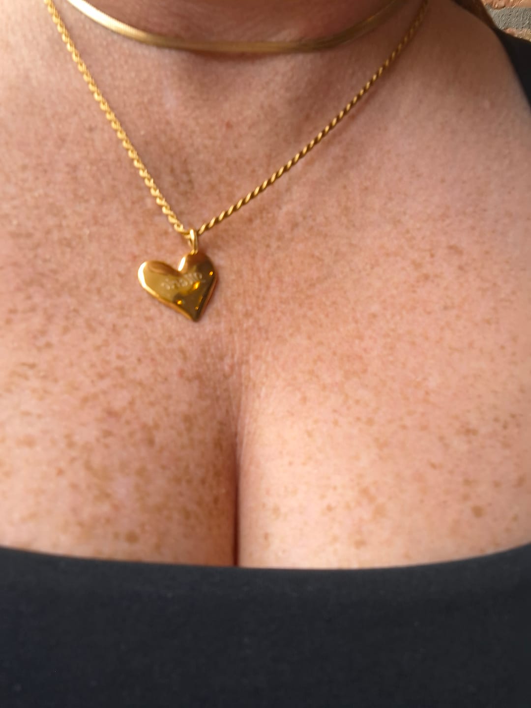 Customer photo review of Rope Chain Necklace In Gold