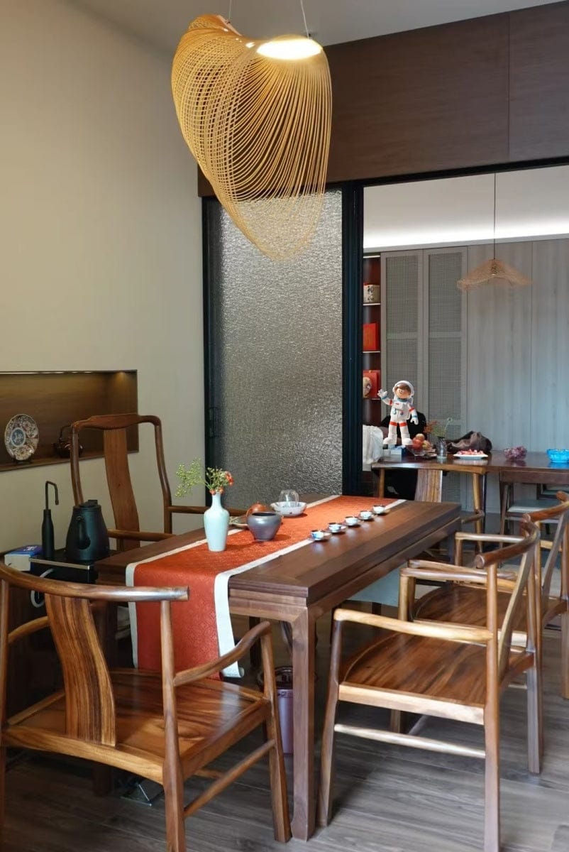 Customer photo review of Home Decor Wood Art LED Chandelier, Dimmable
