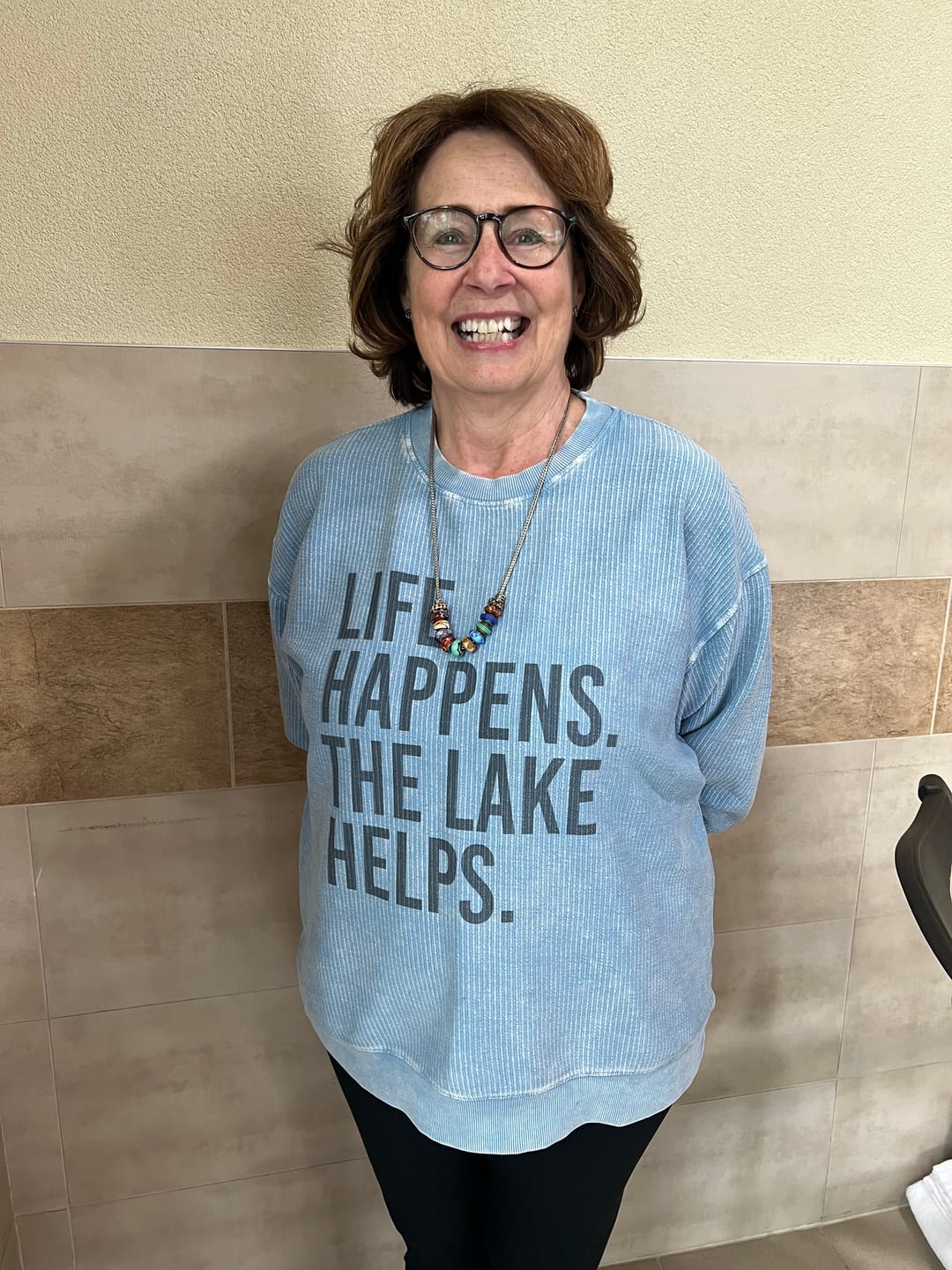Customer photo review of Life Happens. The Lake Helps.