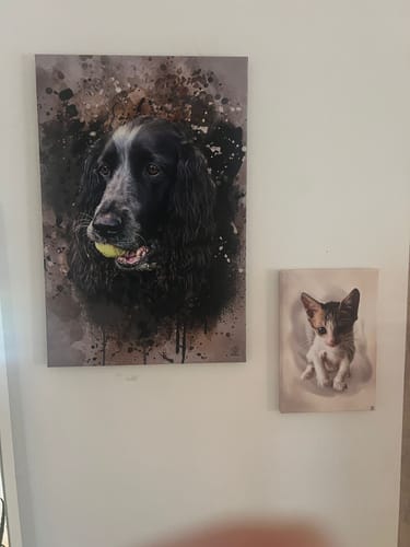 Customer photo review of Aquarell Pawtrait