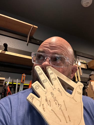 Customer photo review of Missing Fingers Table Saw Push Stick