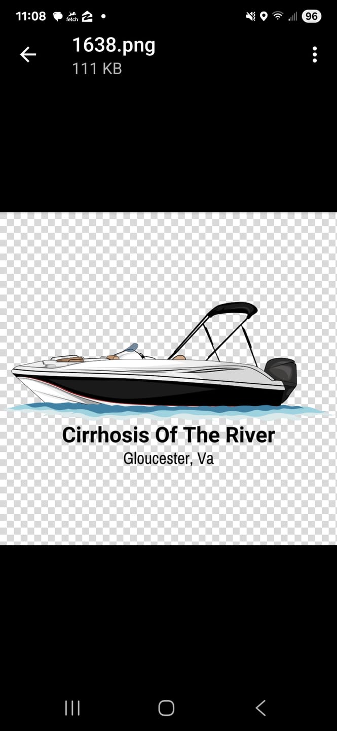 Customer photo review of Custom Digital Boat Artwork