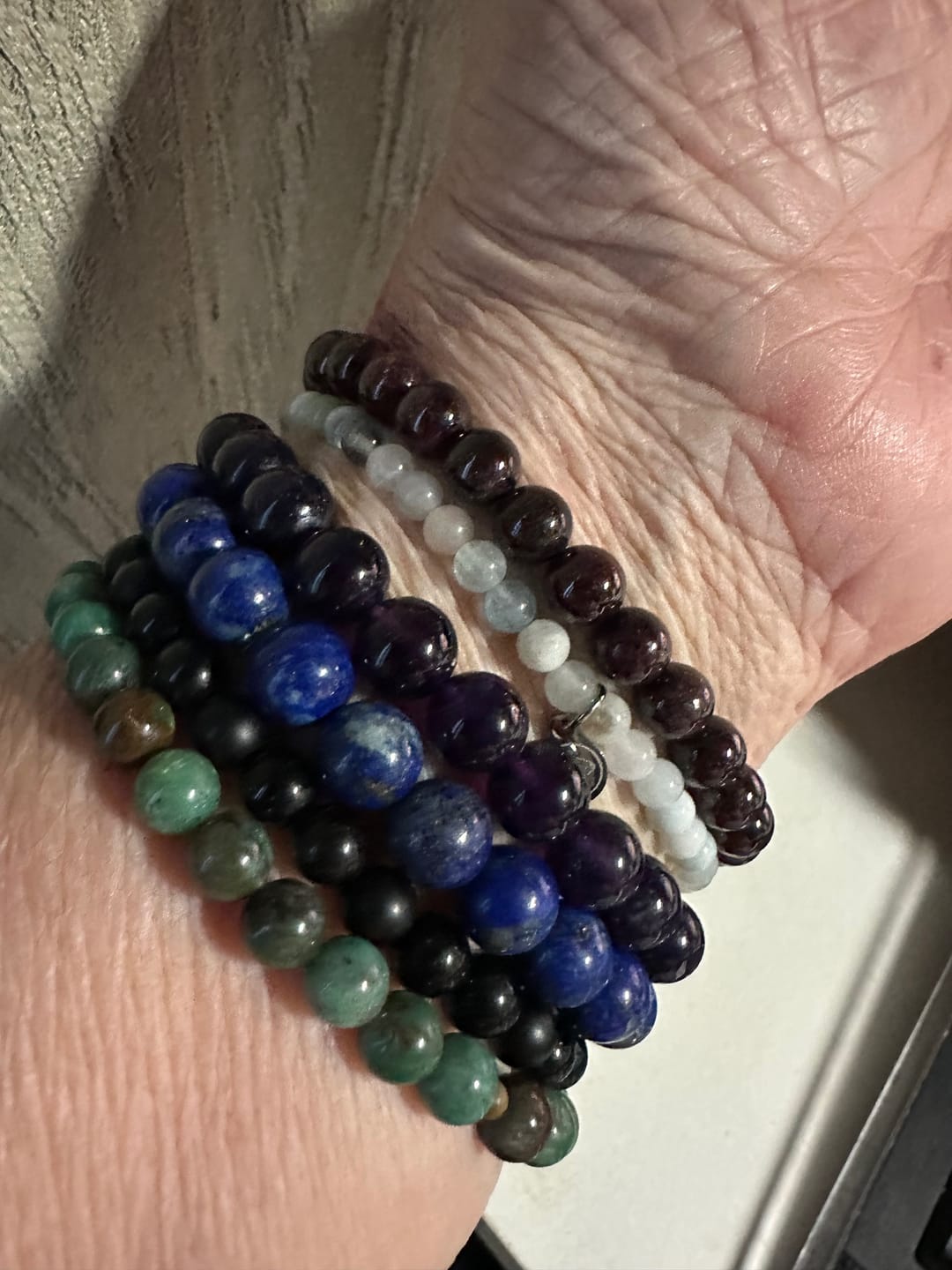 Customer photo review of Aquamarine Bracelet Mini