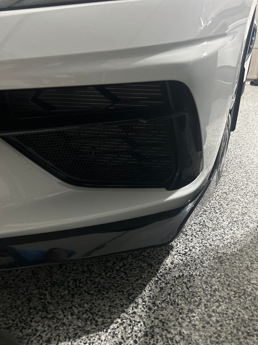 Customer photo review of Corvette C8 Front Mesh Grill Insert Cover