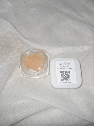 Customer photo review of Cat Piss THCA Badder