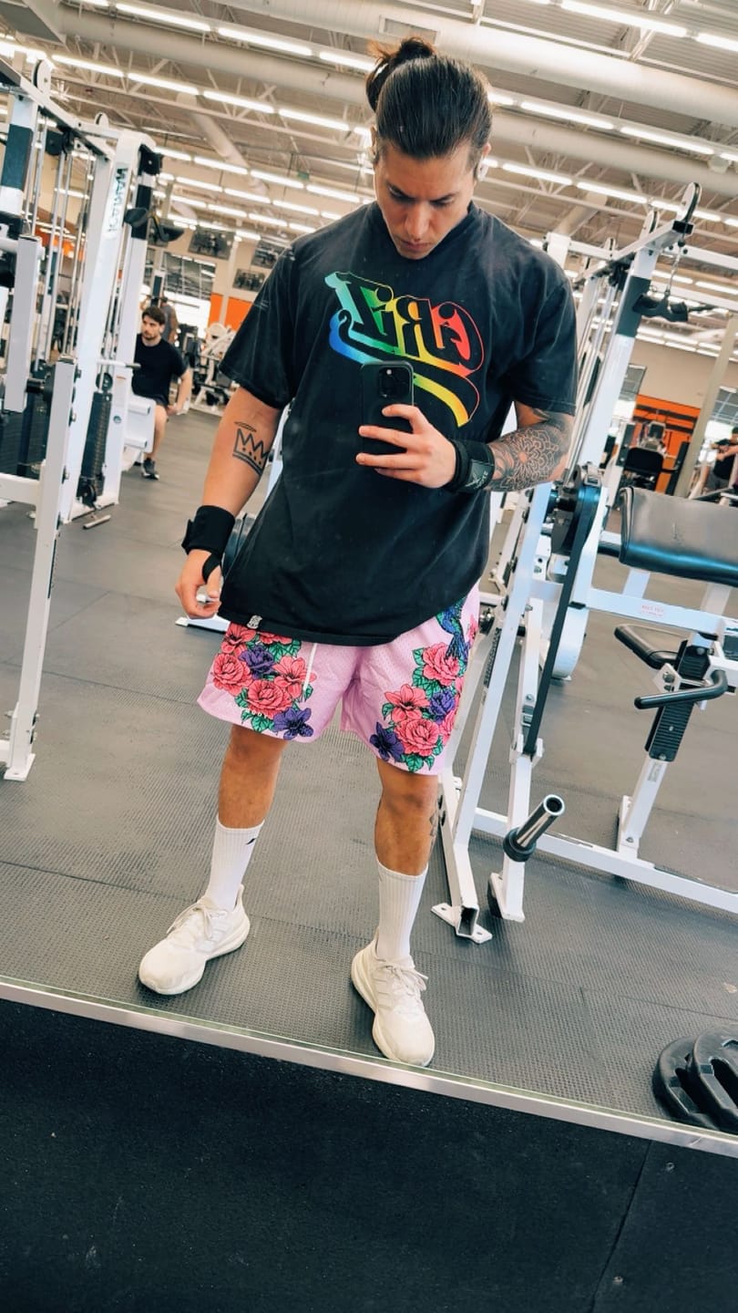 Customer photo review of 141 The Block Party Shorts