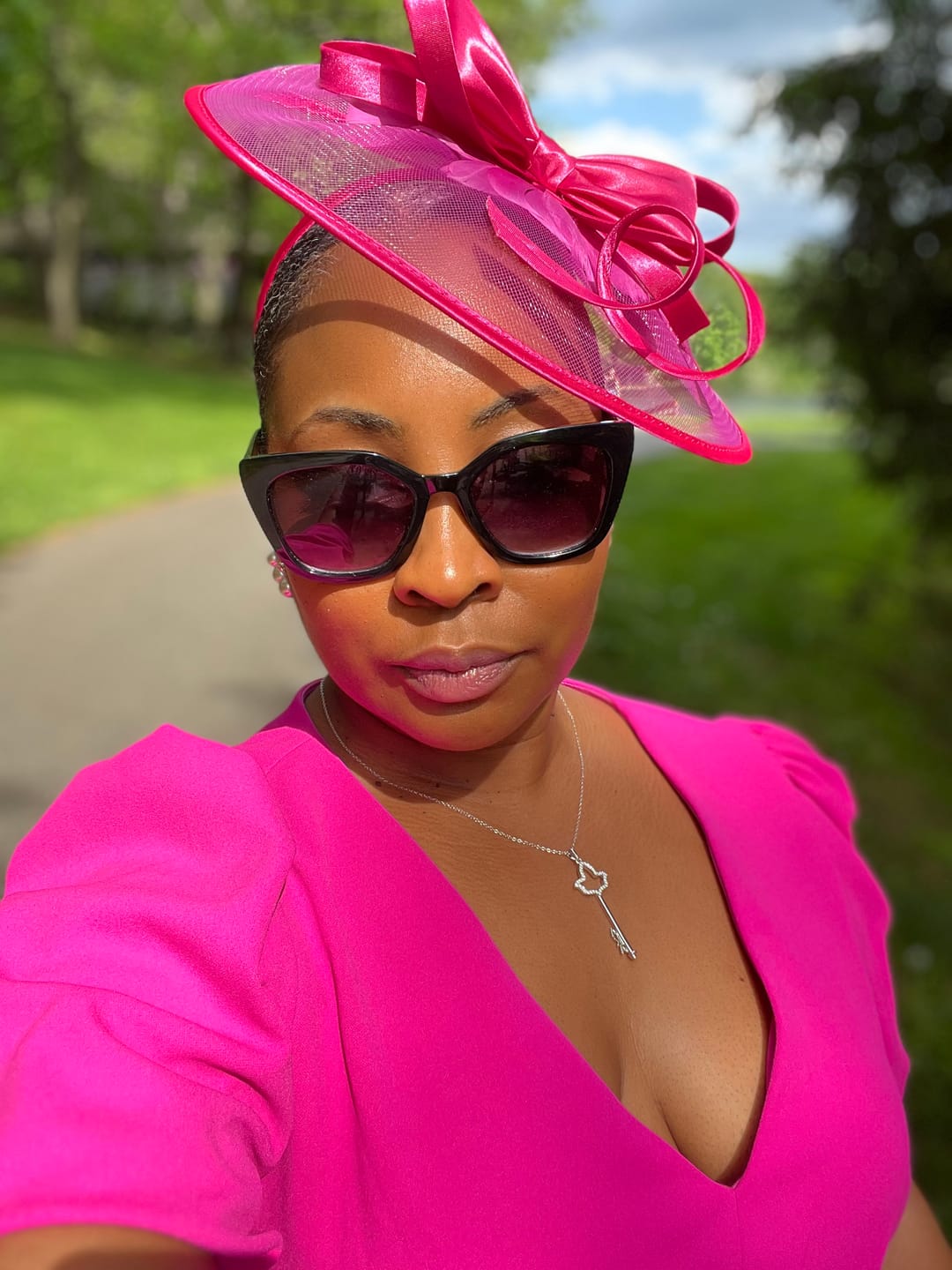 Customer photo review of AKA Ivy Leaf Key Necklace