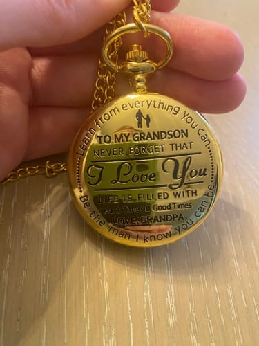 Customer photo review of Best Gift For Grandson - Luxury Vintage Pocket Watch