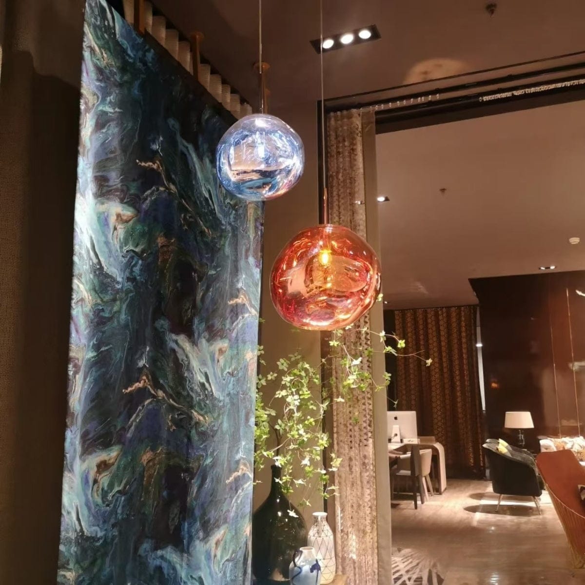 Customer photo review of Tambora Lava Pendant Light, Bulb Version