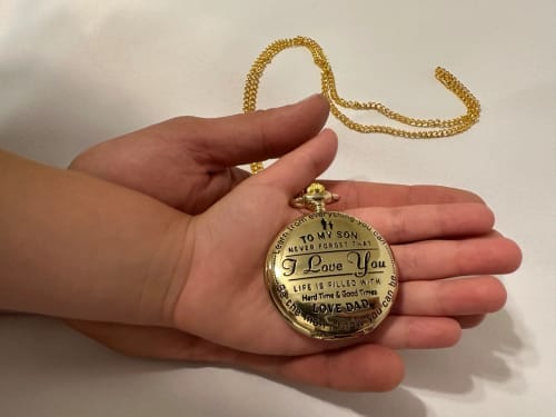 Customer photo review of Special Gift For Son - Luxury Vintage Pocket Watch