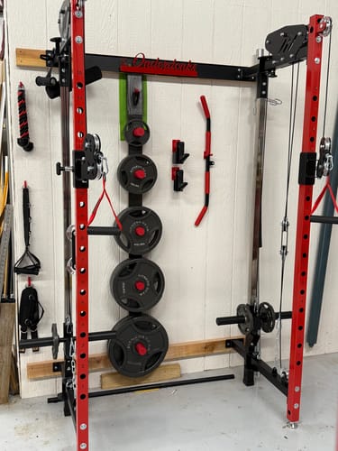Customer photo review of CHEETAH™ Wall Mounted Folding Power Rack Functional Trainer