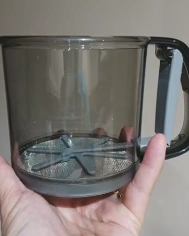 Customer photo review of Hand Press Flour Sifter