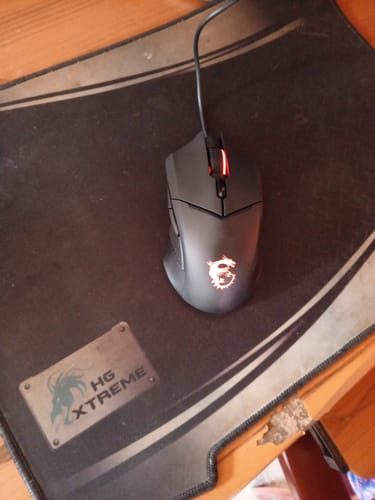 Customer photo review of Mouse MSI CLUTCH GM08 Gaming Optico 4200 DPI/ 3 Botones USB / red led / Color Negro