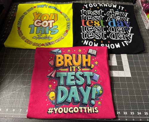 Customer photo review of DTF Transfers By Size