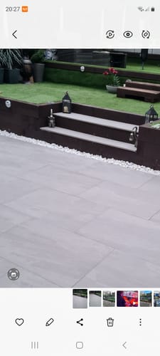 Customer photo review of Kandala - Grey Porcelain Paving Tiles - 900 x 600 x 20mm