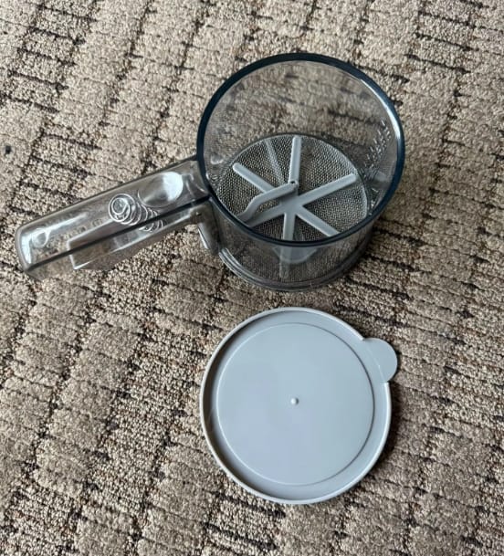 Customer photo review of Hand Press Flour Sifter