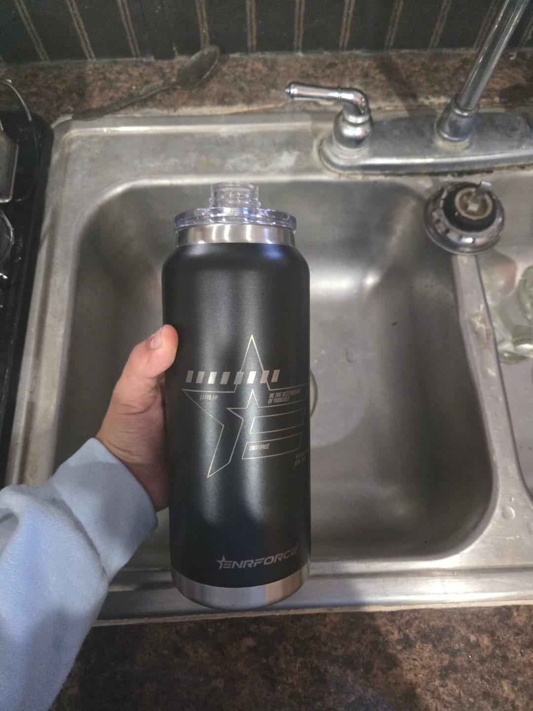 Customer photo review of Enrforce Rambler Water Bottle