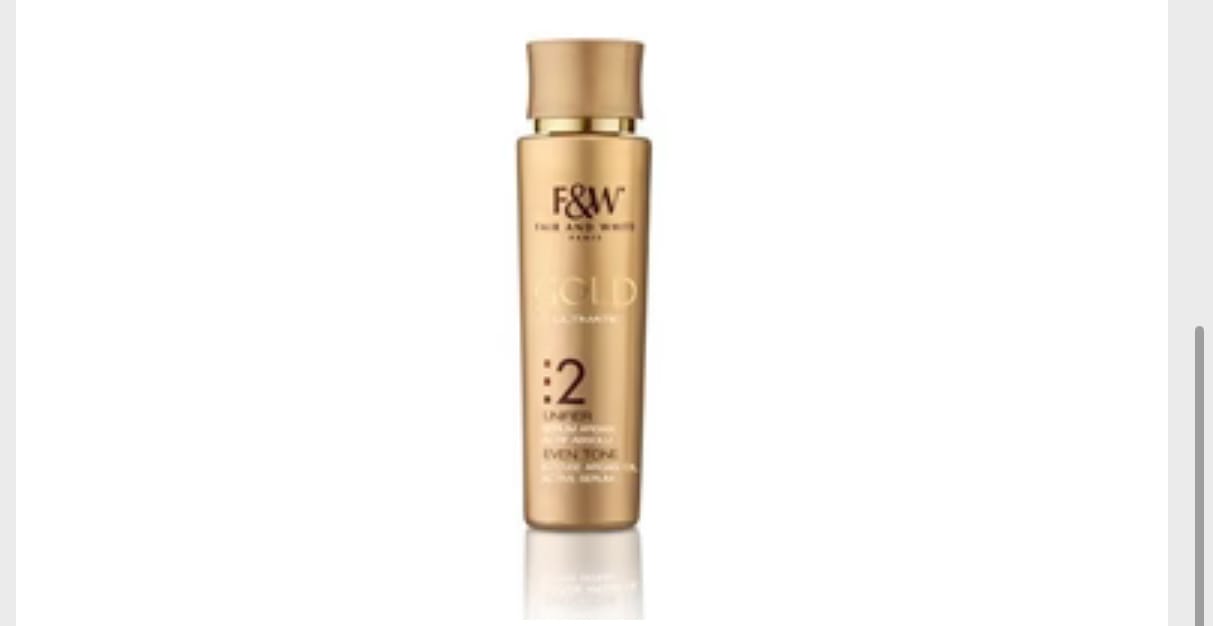 Customer photo review of Fair and White 2: Gold Intense Argan Oil Active Serum 30 ml / 1fl.oz