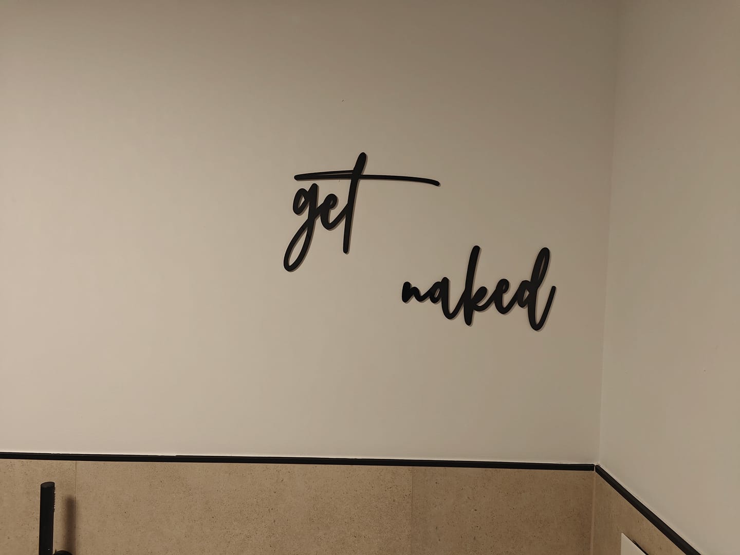 Customer photo review of 3D Schriftzug „get naked"