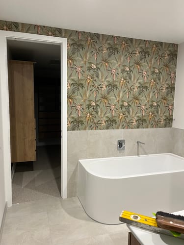 Customer photo review of Ateles Spider Monkey Wallpaper - Sage