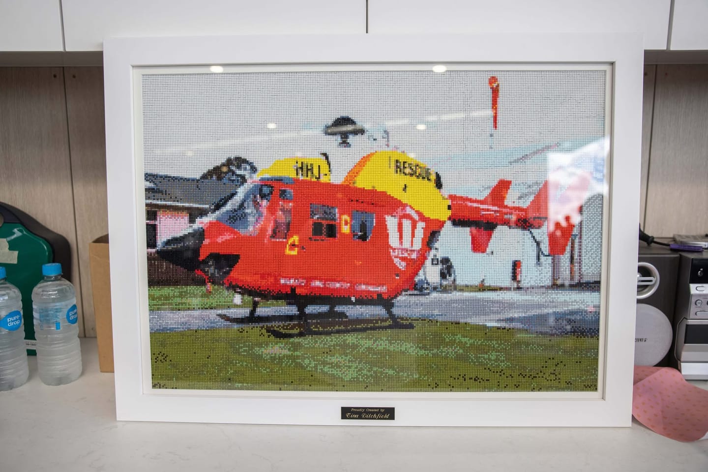 Customer photo review of Custom Diamond Painting
