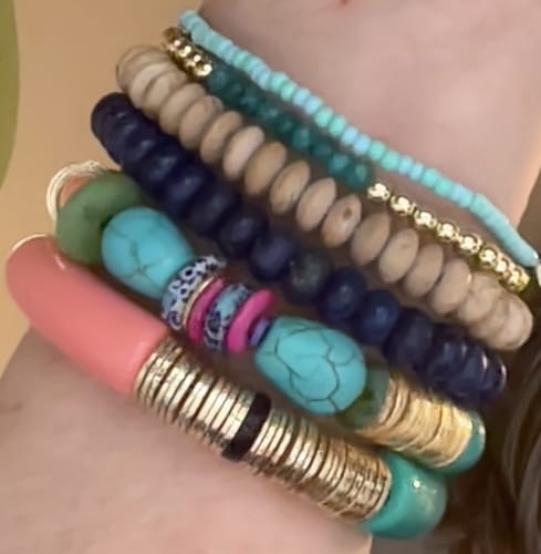 Customer photo review of Here Comes the Sun Bracelet Stack