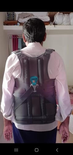 Customer photo review of Dorso Lumbar Spinal Brace (Taylor Brace) | Provides Firm Back Support to the Thoracic & Lumbar Spine (Grey)