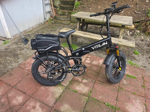 Customer photo review of I7 Pro Folding Full Suspension Electric Bike
