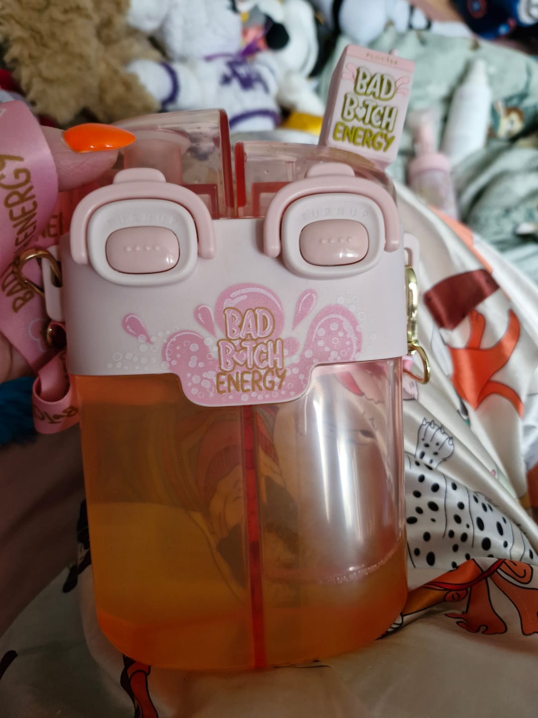 Customer photo review of P. Louise Right Next To You Duo Bad Bitch Water Bottle - 780ml