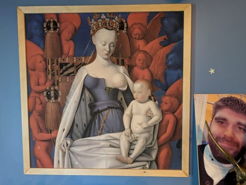 Customer photo review of Madonna Surrounded by Seraphim and Cherubim | Jean Fouquet | c. 1455