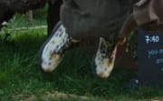 Customer photo review of Enchanted Blossoms Boots - Vegan Leather Doc-Style Boots with Durable Stitched on Soles