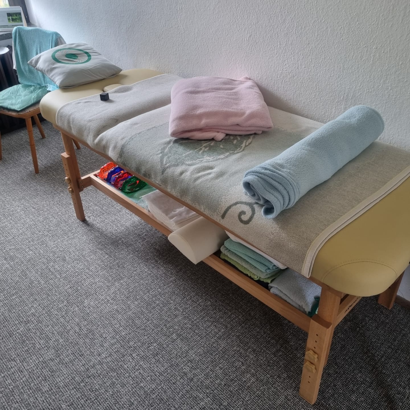 Customer photo review of Holzmassageliege Alexa