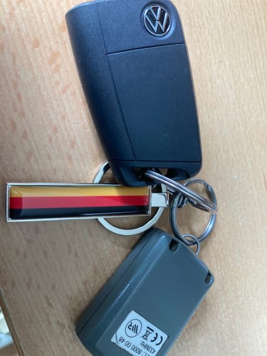Customer photo review of Kennzeichen Schlüsselanhänger Mini Nummernschild Metall