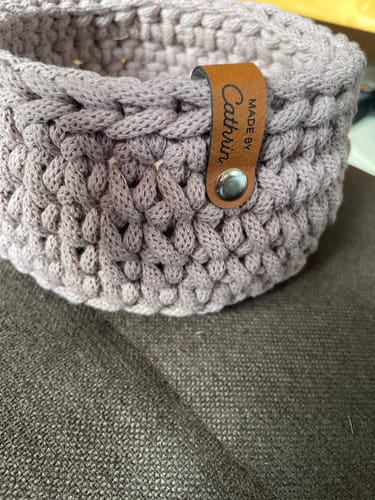 Customer photo review of Personalisierte Labels mit Chicago Screws - Kunstleder-Label mit Schrauben