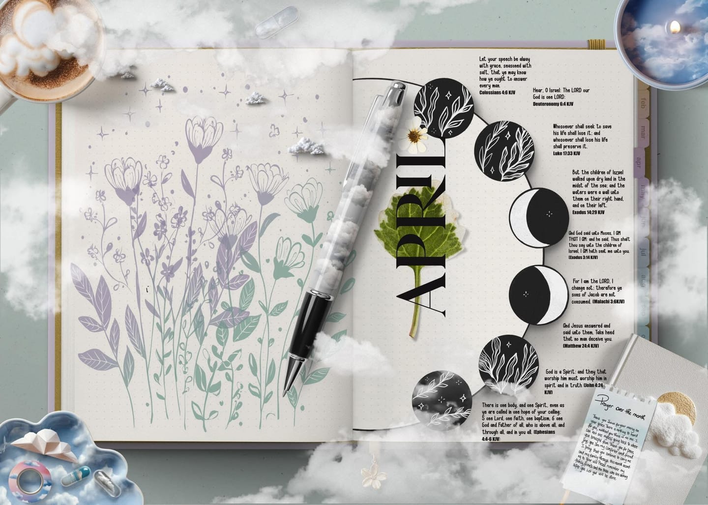 Customer photo review of Cloud-inspired Realistic Digital Stickers Kit
