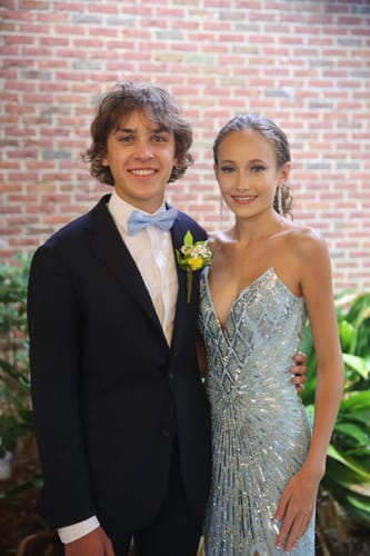 Customer photo review of Sky Blue Bow Tie in Cotton