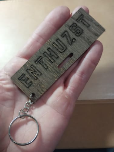 Customer photo review of RUSTIC KEYCHAIN