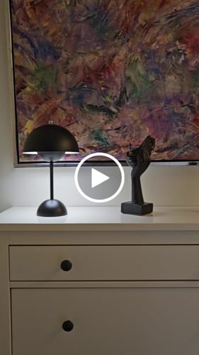 Customer video review of Bordslampa - Svamplampa Flowerbud - Batteridriven 5000 mAH